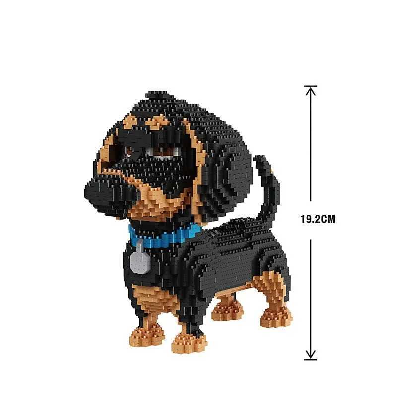 Free shipping Micro-Particle Building Blocks for Children Pet Dog and Cat Animal Assembly Model Ornaments DIY Educational Toys Teaching Gif