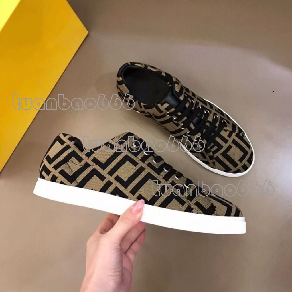 size 38-45 Designers Suede sneakers men women shoe lace-up Low-top Platform Sole Sneakers fabric flatforms technical cloth print shock-absorbing shoes 12