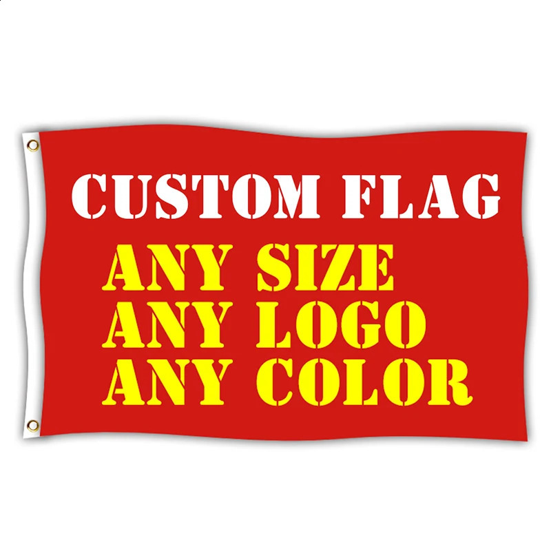 Custom Flags And Banner Flying Hanging Any Size Free n Advertising Polyester Customized Printed Decoration Promotion 241231