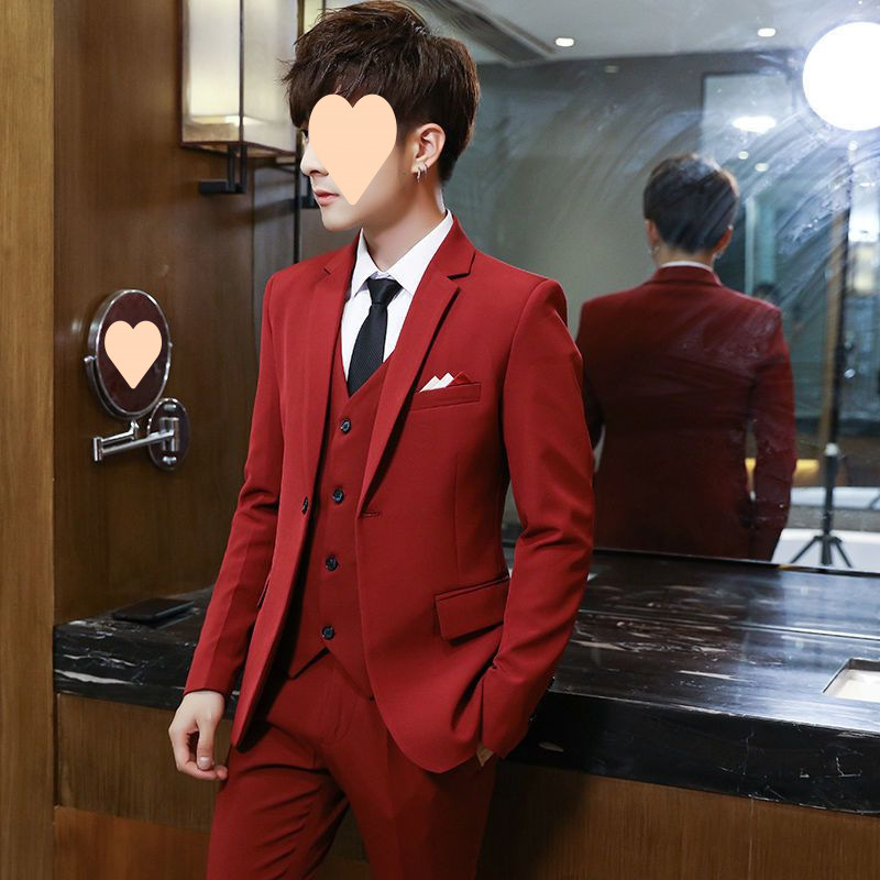 L12Slim suit men's suit casual handsome teenager student suit men