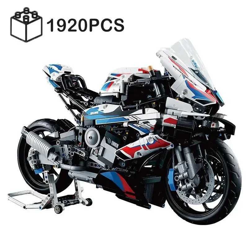 42130 motorcycle 1000 RR model building block set 1920 pieces of blocks MOC toys for Christmas and Easter gifts W250102