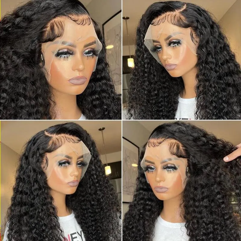 Straight Lace Front Wigs Hd Lace Wig 13x4 Simualtion Human Hair Wigs Big Curly For Black Women Pre Plucked Brazilian 32 Inch Lace Frontal synthesis Wi