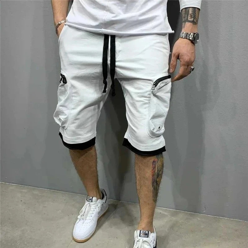 Summer Loose Shorts Mens Running Shorts Sports Shorts Fitness Street Mens Multi Pocket Sports Shorts Freight Sweaters 241231