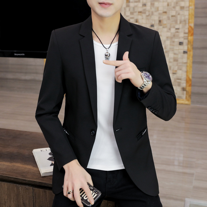 G12Men's casual suit Korean style slim fit tops young handsome small suit