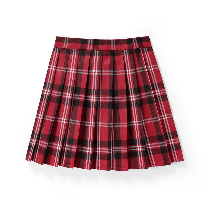 Summer Women High Waist Pleated Plaid Skirts Mini Tennis Skirt Harajuku JK Japanese School Uniform Short A-Line Mini Skirt Girl 241231