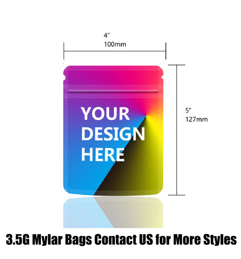 1000+ Styles 1G 3.5G 7G 14G 28G Pound Mylar Bag Plastic Packaging Pouches Soft Touch Smell Proof Special Holographic OEM ODM Irregular Stand Up Zipper