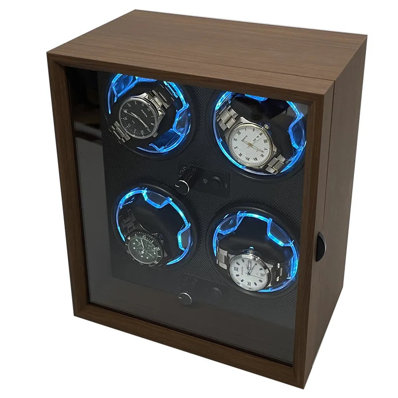 Watch Winder For Automatic Watches Box Mechanical Watches Rotator Holder Wood Case Winding Cabinet Storage Display Boxes 250102
