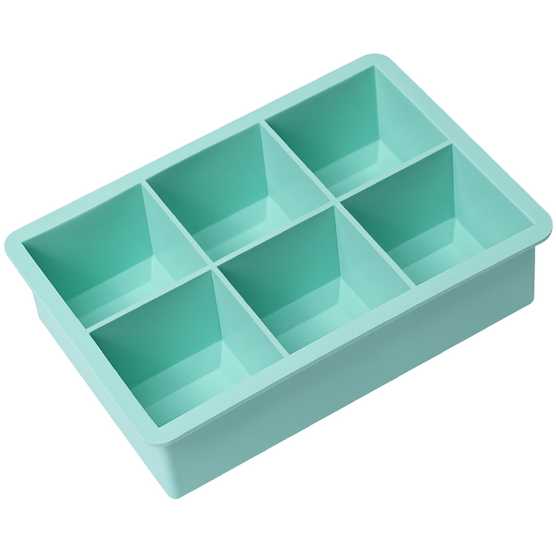 Square Silicone Ice Compartment Silicone Ice Mould Water Filled Porous Single Hole Silicone Ice Mould