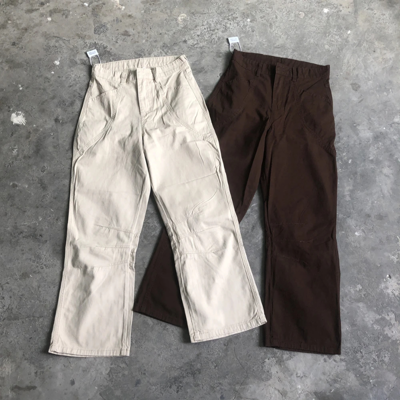 Fashion Best Quality Streetwear Vintage Cargo Pants Zipper Loose Casual Clothing Solid Color Trousers For Men Woman