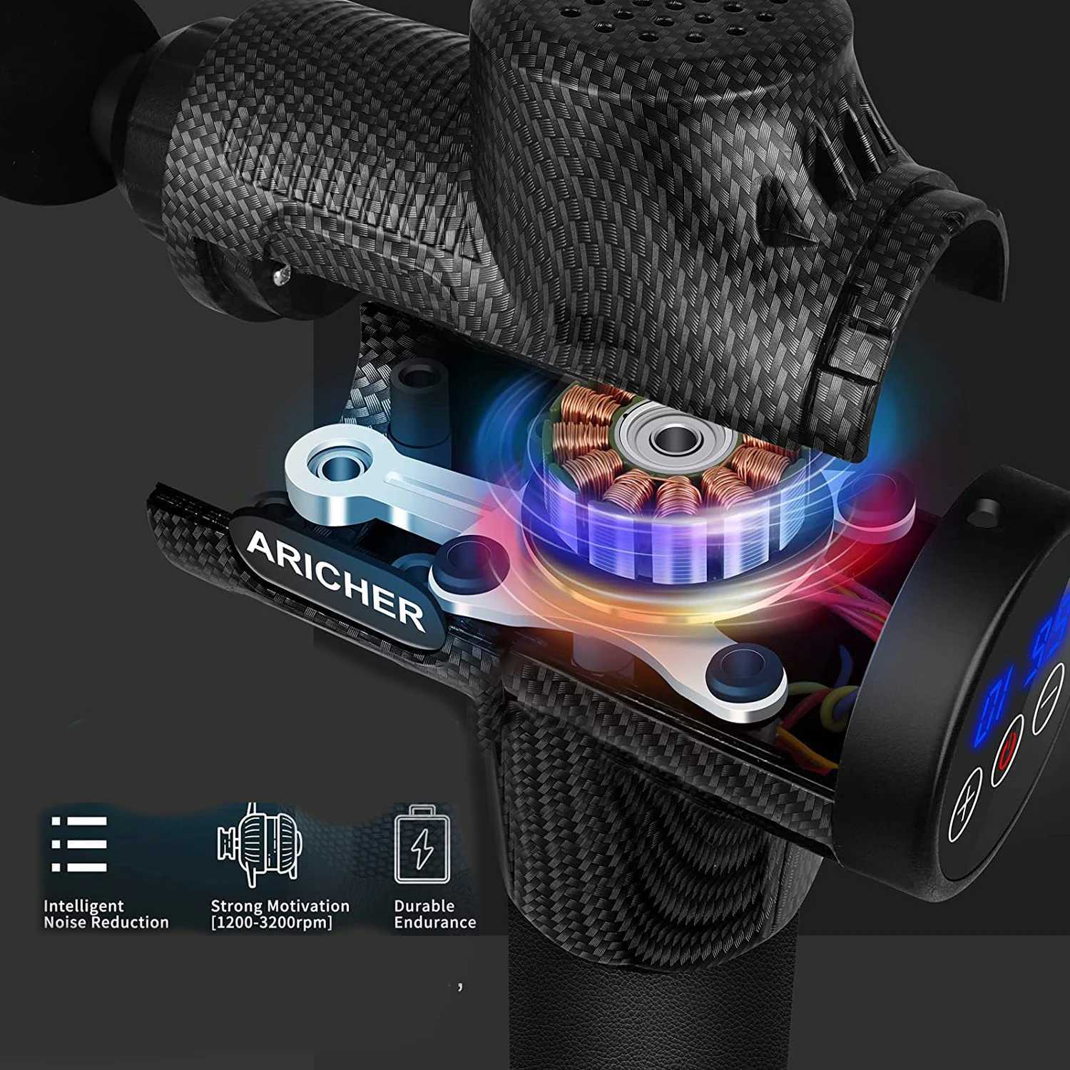 Facial massage gun electric Percussion pistol massager used for relaxing and exercising deep tissues and muscles in the neck and back of the bodyW2501