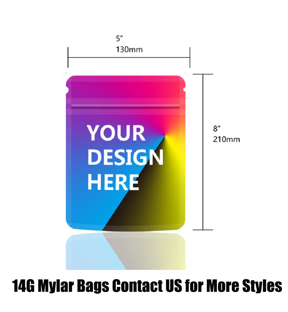 1000+ Styles 1G 3.5G 7G 14G 28G Pound Mylar Bag Plastic Packaging Pouches Soft Touch Smell Proof Special Holographic OEM ODM Irregular Stand Up Zipper
