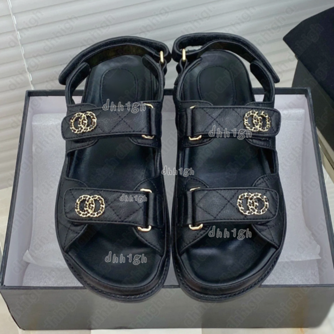 designer sandals womens sandals luxury slides Genuine leather shoes Calf Leather dad Sandals famous designer women shoes eur 35-42