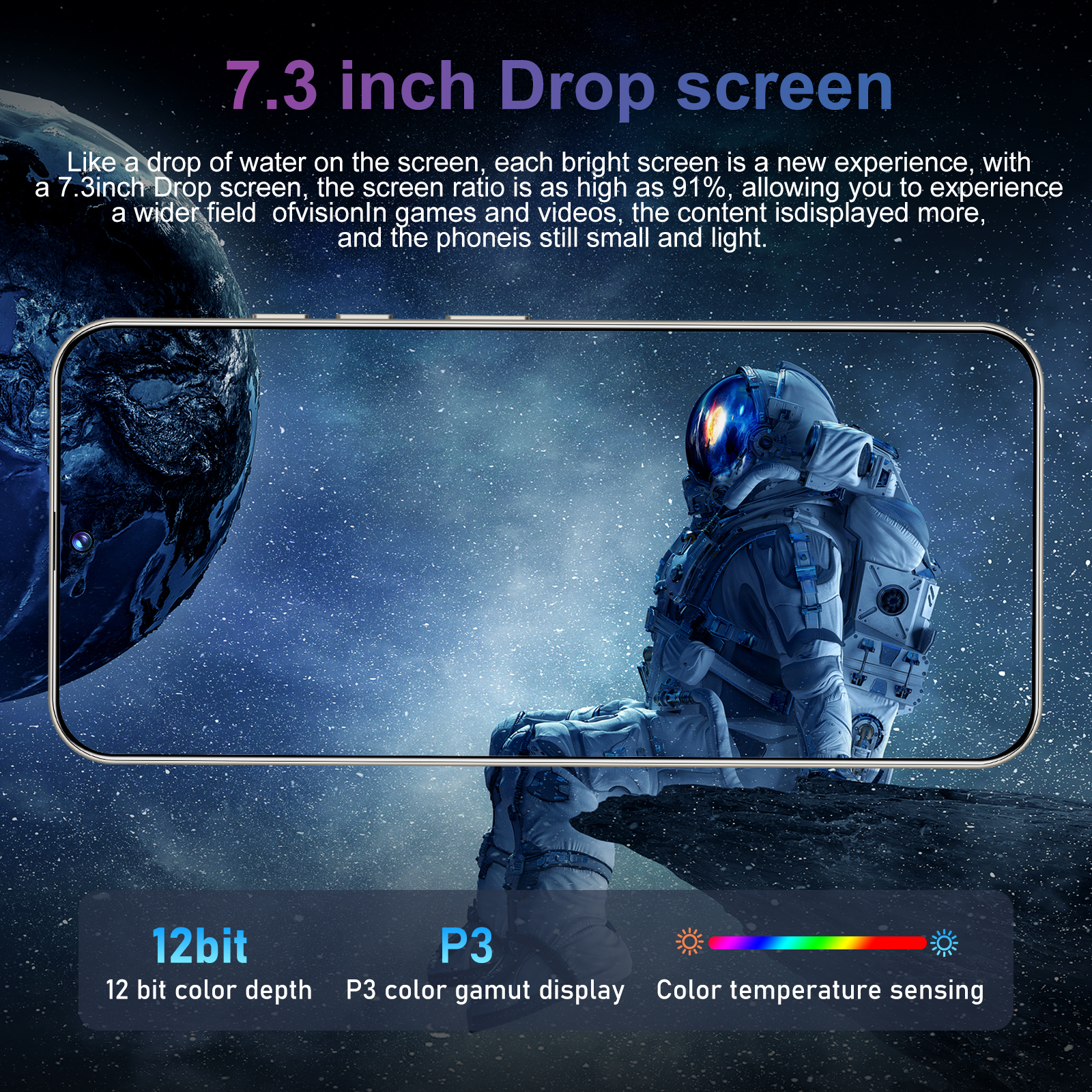 7.3-inch cross-border new smartphone M6Pro large screen all-in-one 2+16GB