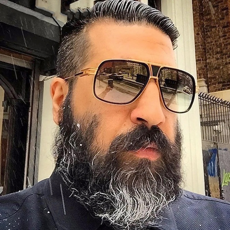 Steampunk Pilot Sunglasses Luxury brand design Fashion Classic grandmaster four Style Retro Gradient lens Sunglasses Men Vintage Sun Glasses Oculos JH