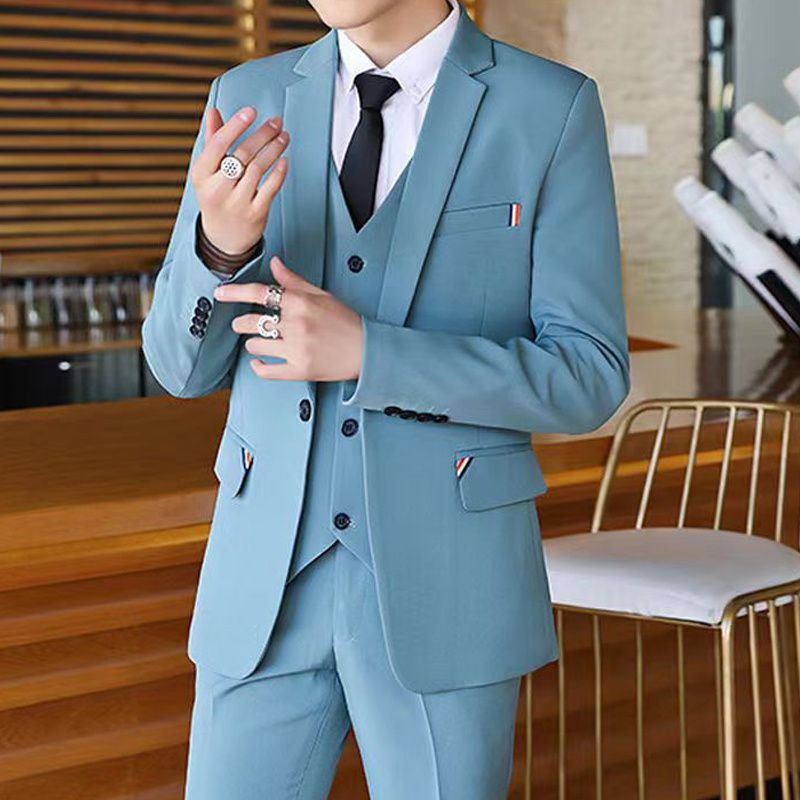 L12Slim suit men's suit casual handsome teenager student suit men
