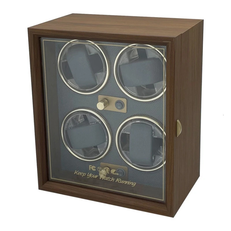 Watch Winder For Automatic Watches Box Mechanical Watches Rotator Holder Wood Case Winding Cabinet Storage Display Boxes 250102
