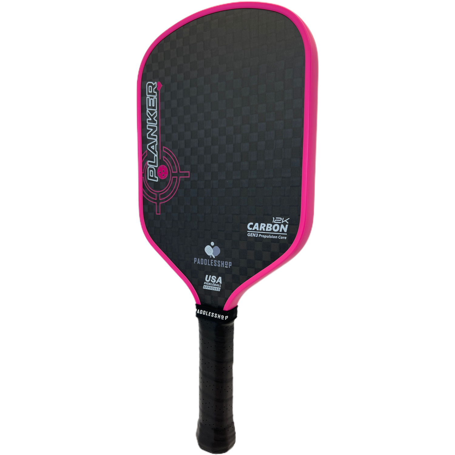 12k Raw Carbon Fiber Surface Pickleball Paddle Thermoformed Unibody 16mm Gen 3 Propulsion Core Foam Injected Enhance Control and Spin for Intermediate