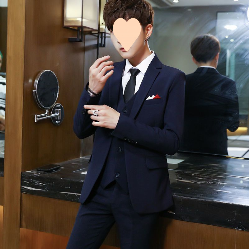 L12Slim suit men's suit casual handsome teenager student suit men