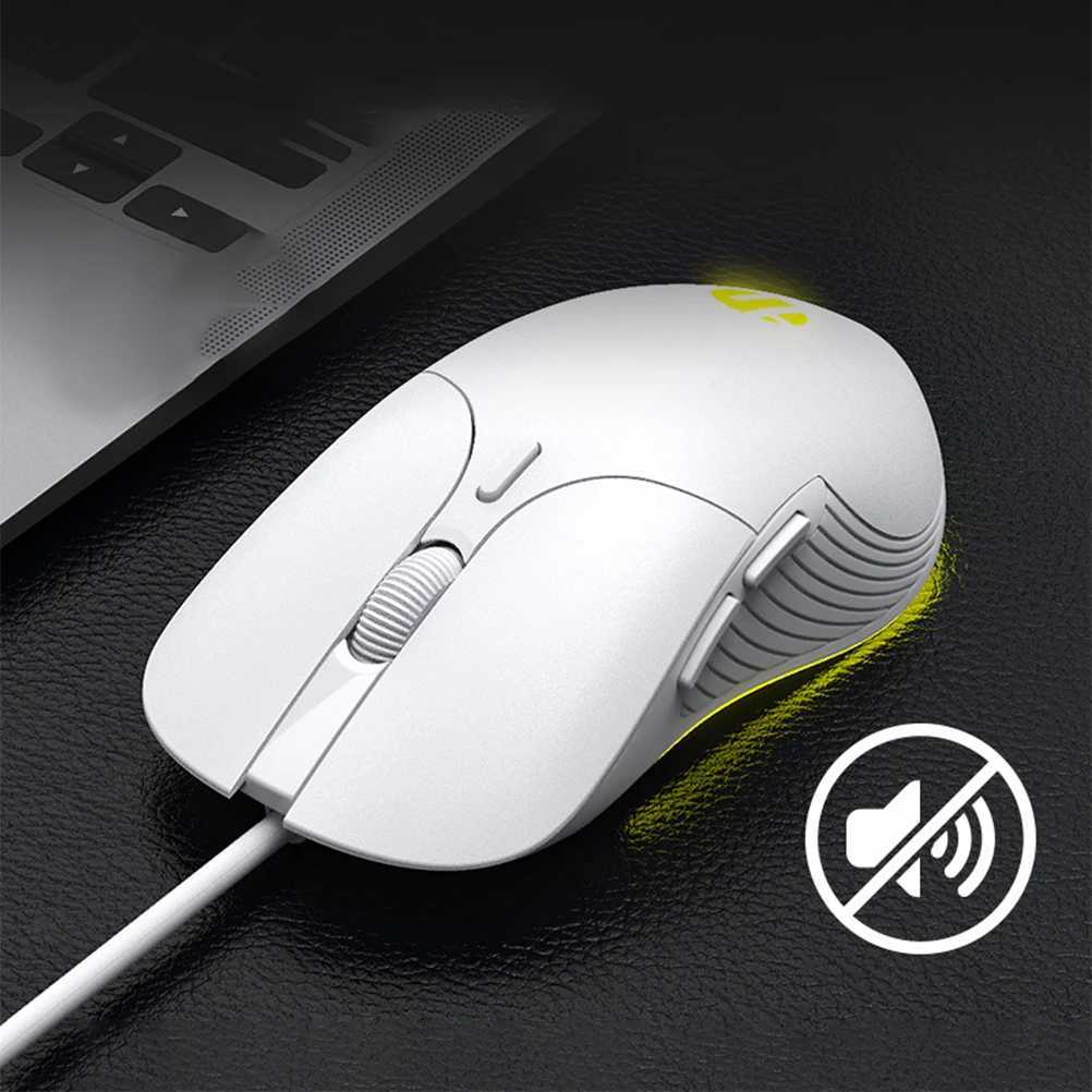 New Arrival Professional Wired Gaming Mouse 6 Button 4800 DPI LED Optical USB Computer Mouse for PC Laptop Gaming Mouse Mute Wired Mouse T250102