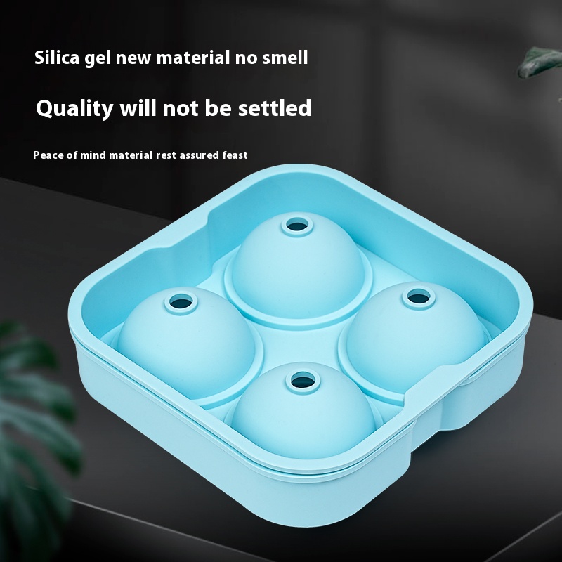 Silicone ice compartment for home use 4 compartments 6 compartments with lid easy to take off the film ice box storage box ice molds