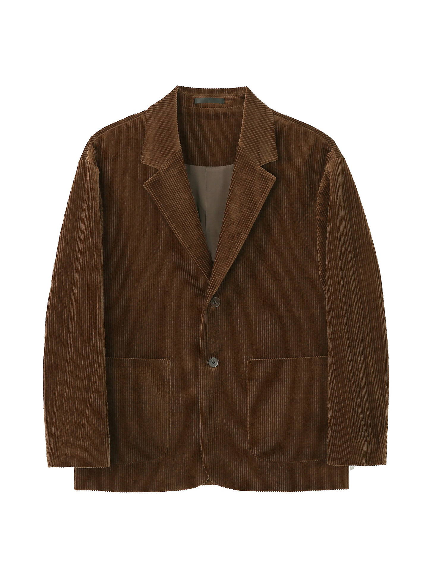 3292 Men's Casual Corduroy Suit Jacket - Lightweight Commuting Style for Mature Fashion