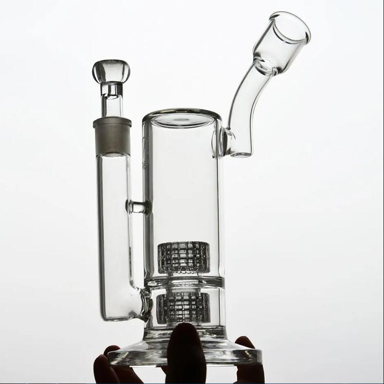 Mobius Glass Bong Smoking Pipes Hookahs Stereo Matrix perc 18 mm joints Heady Recycler Glass Dab Rigs Chicha