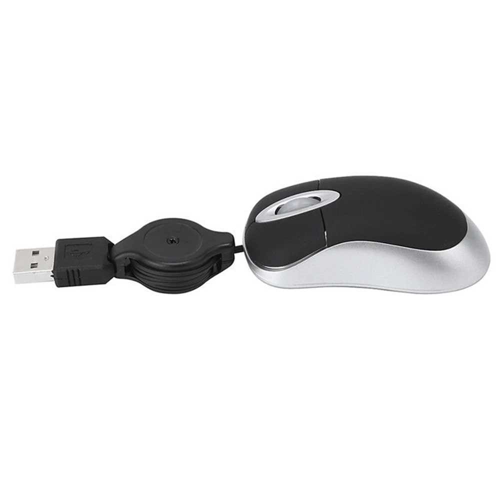 High Quality Optical Mini Scalable Mouse Portable Mini USB Wired Mouse Suitable for Ergonomists Office Mouse PC Laptop Z250102