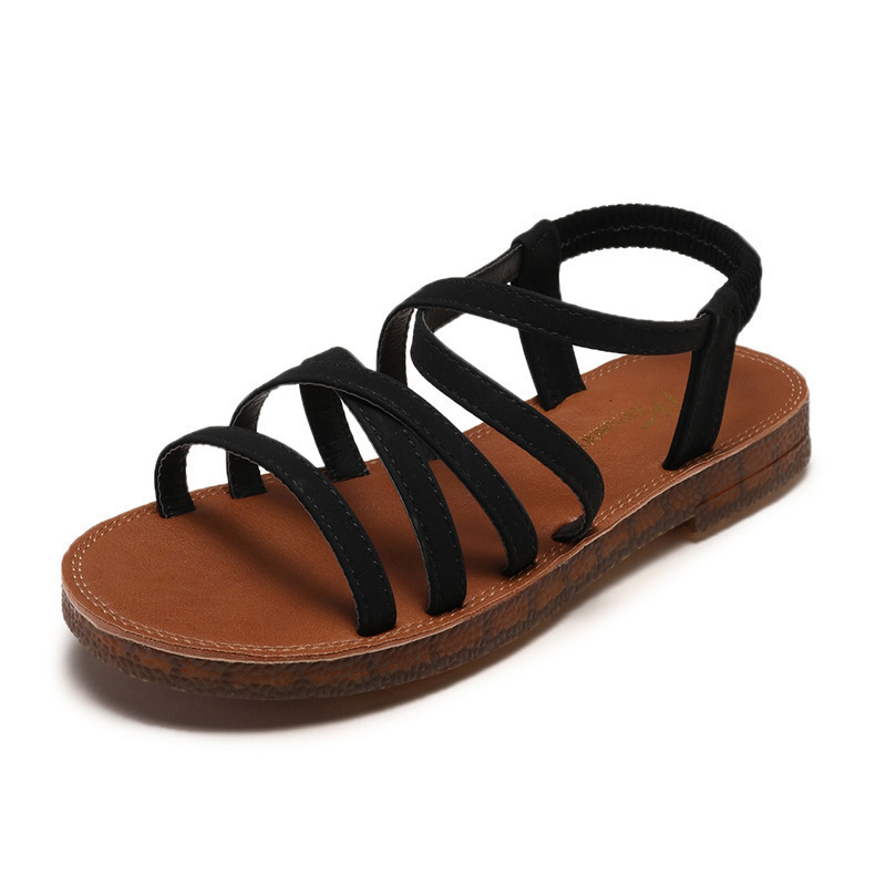 Soled Ddmywed Bulltendon Sandals With Flat Heels Summer New Style Student Roman Shoes Korean Version Beach Women S Chinese Brand F Ddmysaturn
