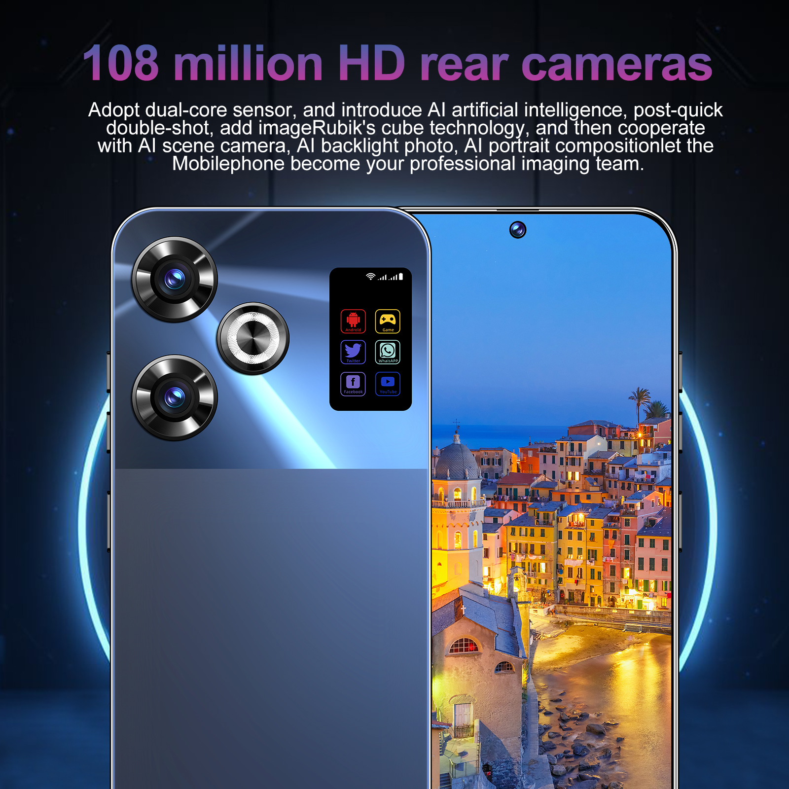 7.3-inch cross-border new smartphone M6Pro large screen all-in-one 2+16GB