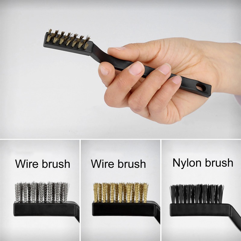 Steel Wire Brush Aquarium Algae Cleaning Brush Nylon Brush Aquarium Cleaner Fish Tank Stain Cleaning Tools Accessories