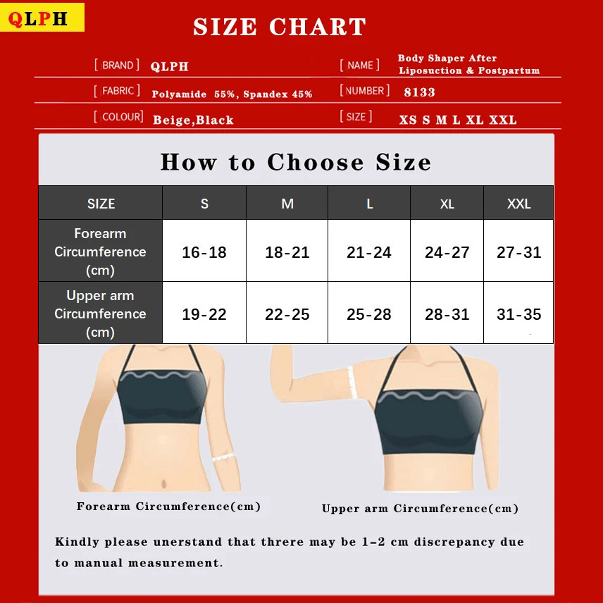 grade clothing elastic sleeve used for compression bandage of fatty surgery on the arm with zipper scar shaped fixed cover 250102
