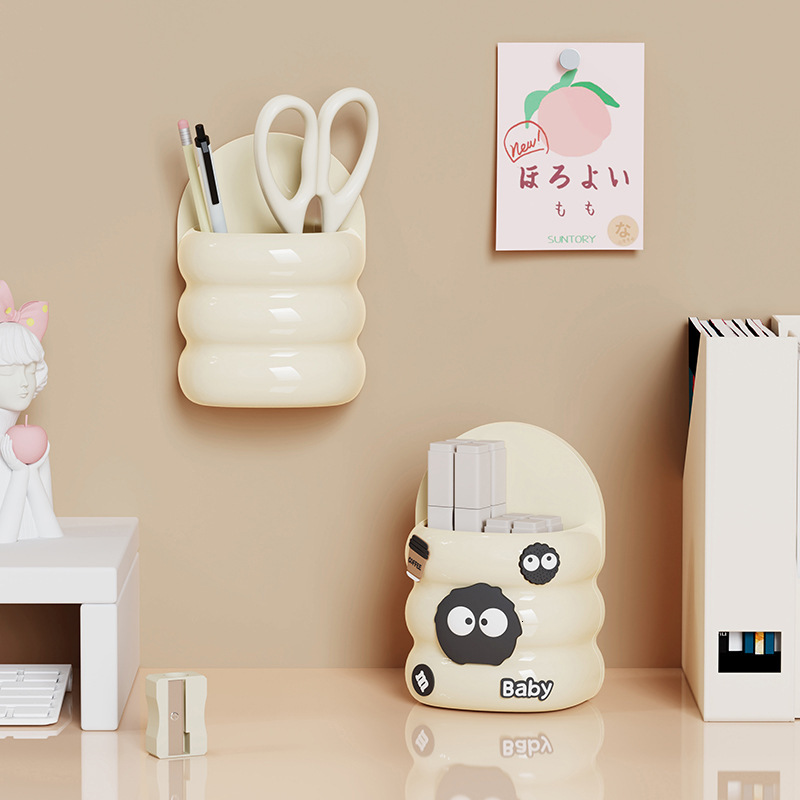 Large Wall-Mounted Bathroom Organizer with Toothbrush and Comb Holder