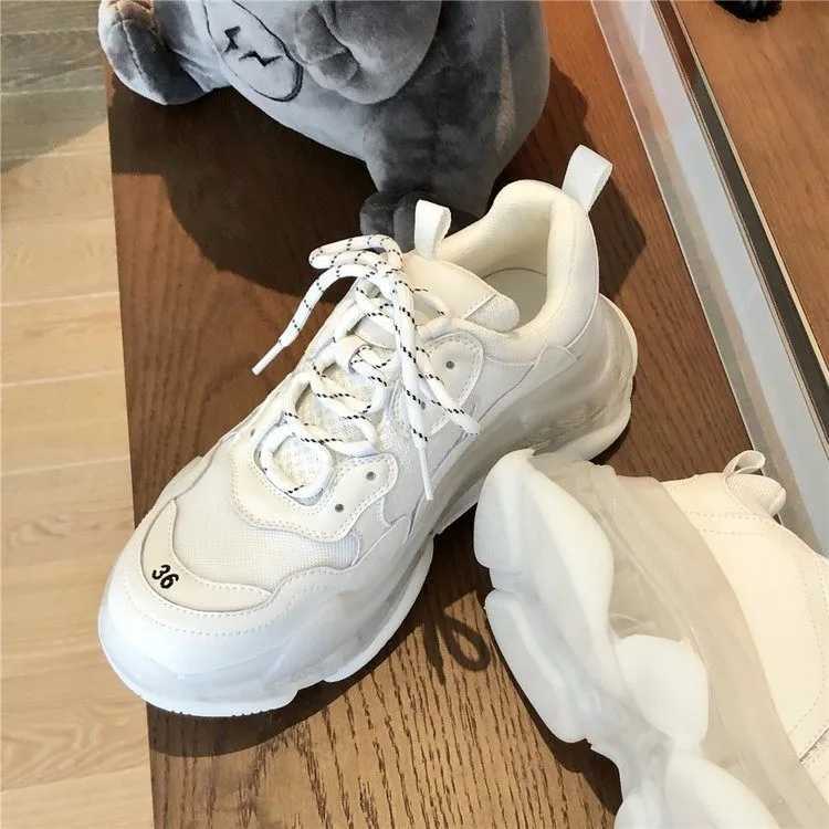 Wen Platform Breathable Sneakers Autumn hot Fashion Casual Shoes 2021 Ankle strap mesh shoes wen Z250301