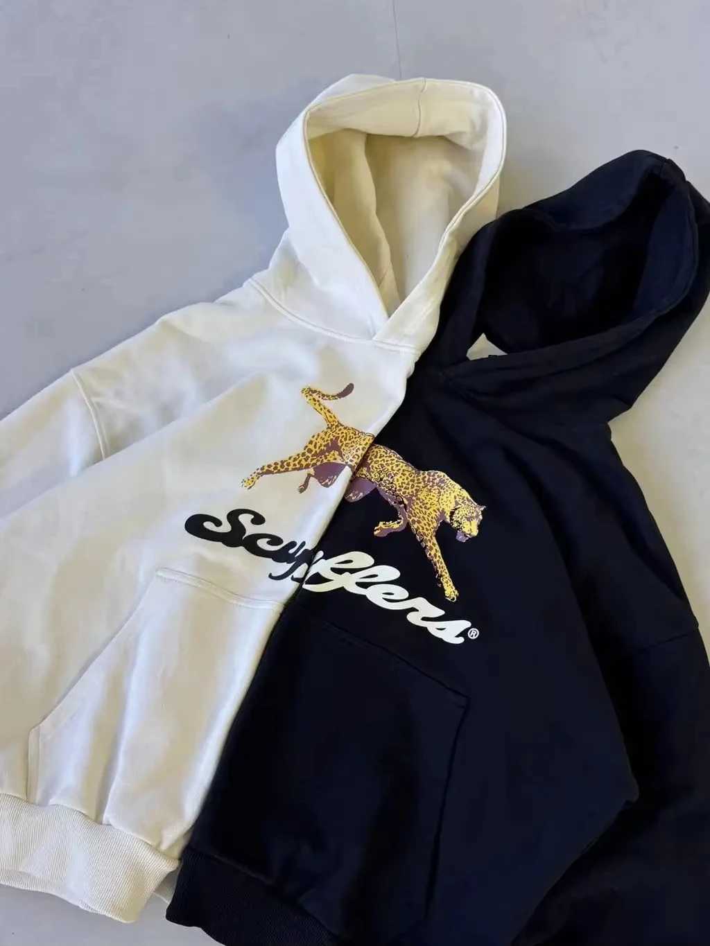 Mens Hoodies Sweatshirts Harajuku Scuffer Sweatshirt Grunge Hoodies Women Couples Gothic others Streetwear High Street Oversized Hoodie Goth Y2k Tops 