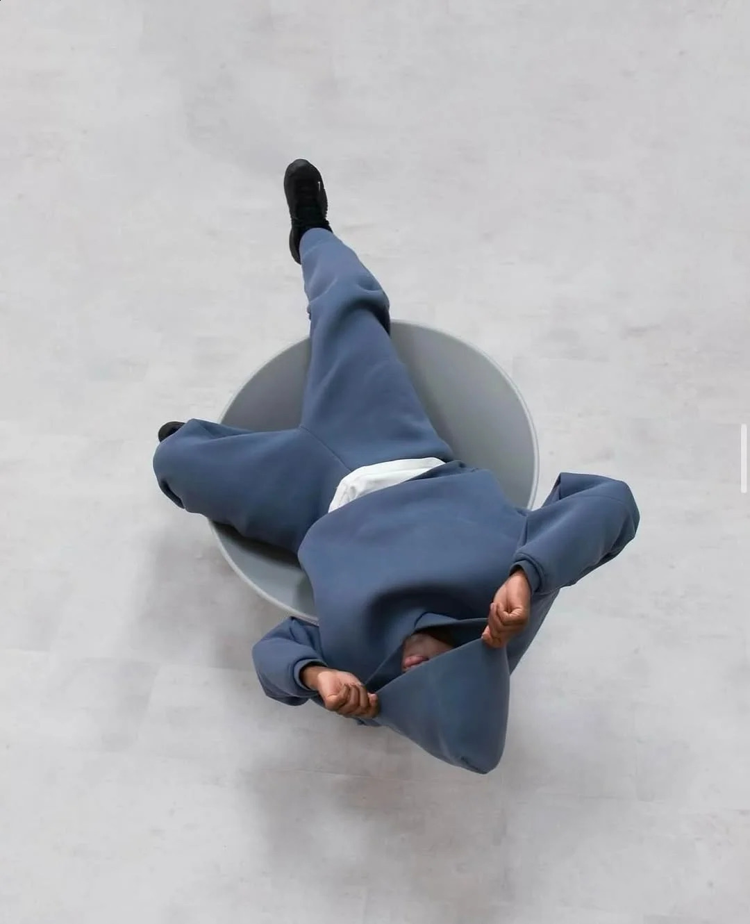 American street For Men Two Piece Fashion Solid Color Fleece Oversized Sweatshirt Suit Y2K Harajuku Hip Hop Slacks Jogging Pants 241231