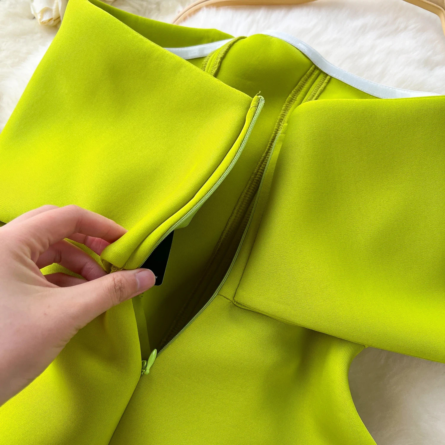 Retro strapless dress American sexy bow tight evening dress womens shoulder summer high waisted vest straight 241231