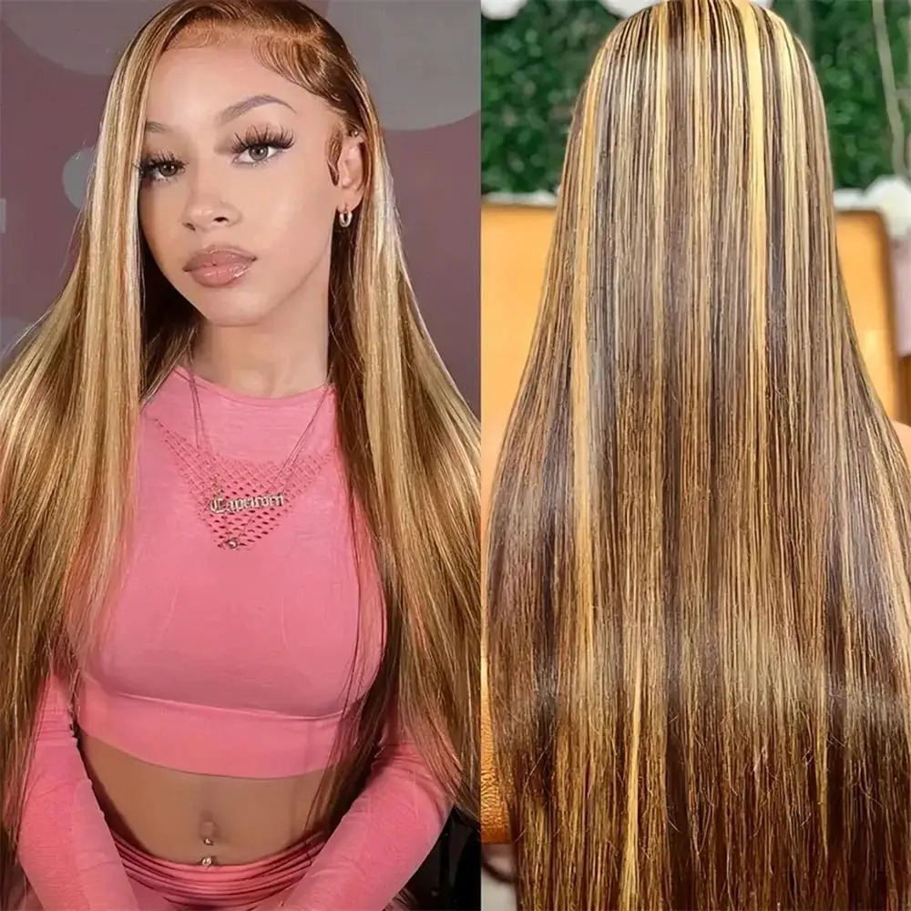 Straight Simualtion human hair lace front wigs Hd Lace Wig Human Hair Wigs For Black Women Pre Plucked Brazilian 32 30 Inch 13x4 Lace Frontal Wig