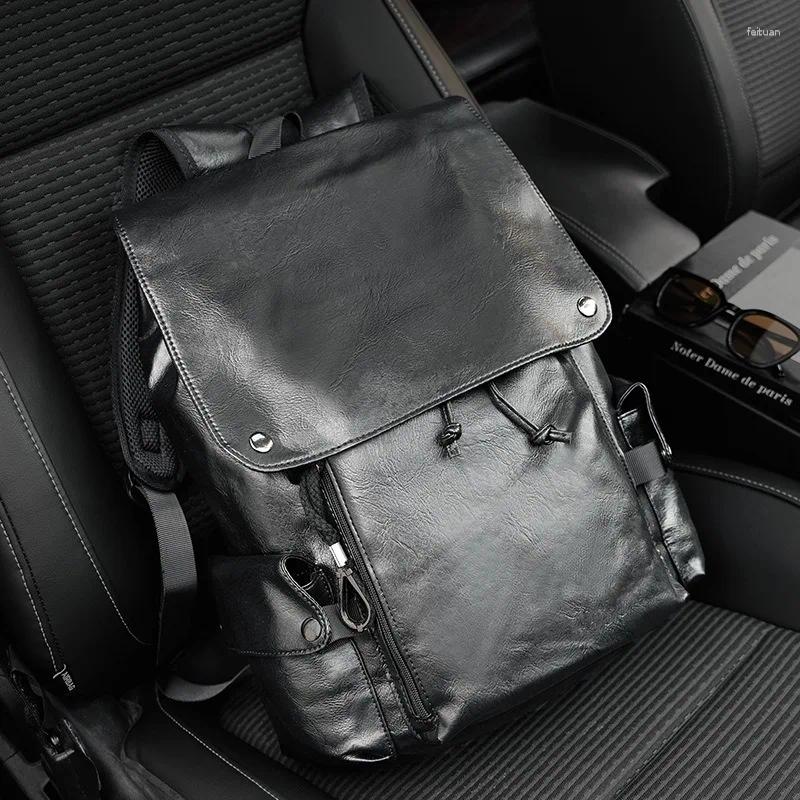 Backpack 2025 Men's Fashion Design Travel Backpacks Men Large Capacity Laptop Schoolbag Softback Back Pack