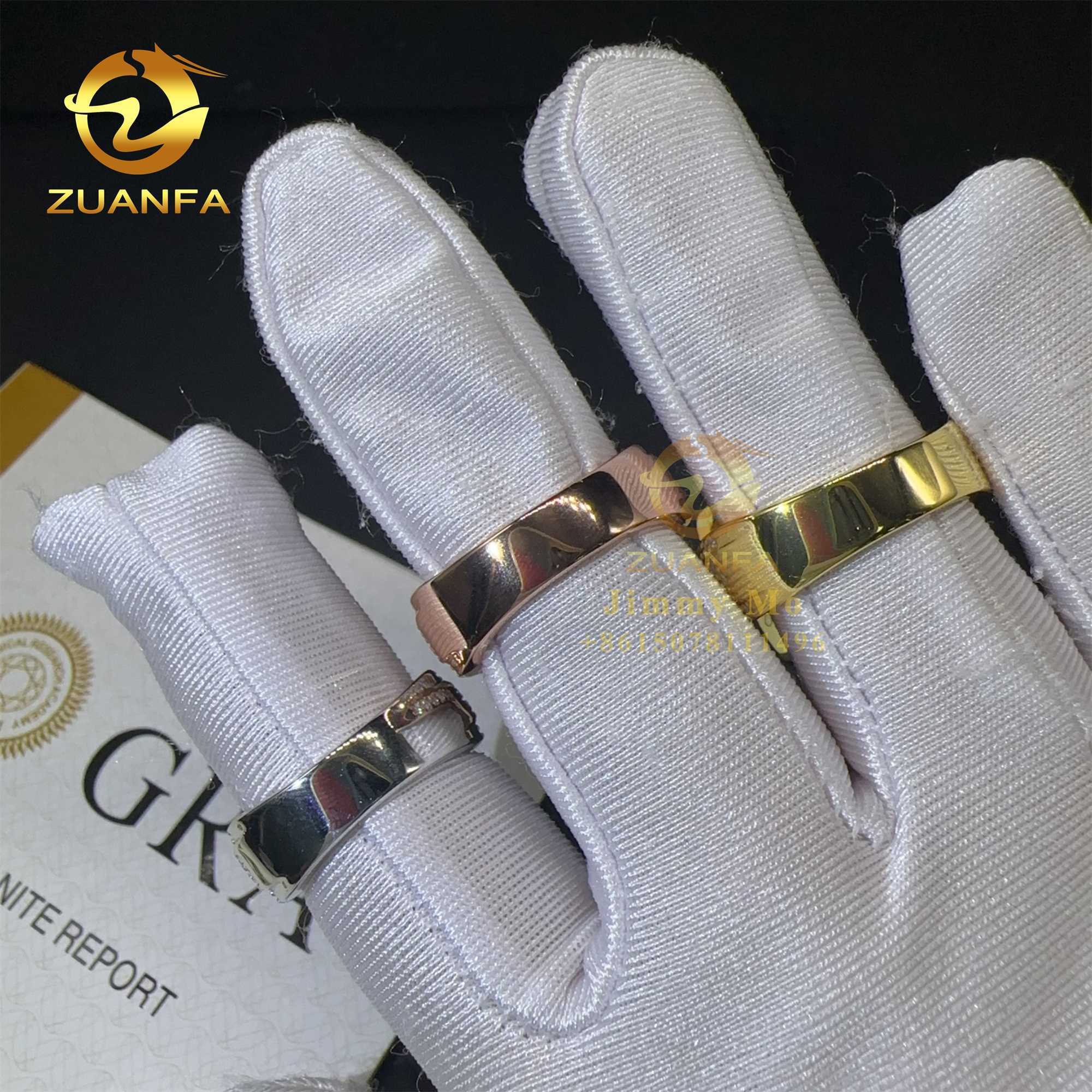 New Arrivals Buss Down Pass Diamond Tester 925 Sterling Silver VVS Moissanite Diamond Hip Hop Iced Out Hamsa Ring Men