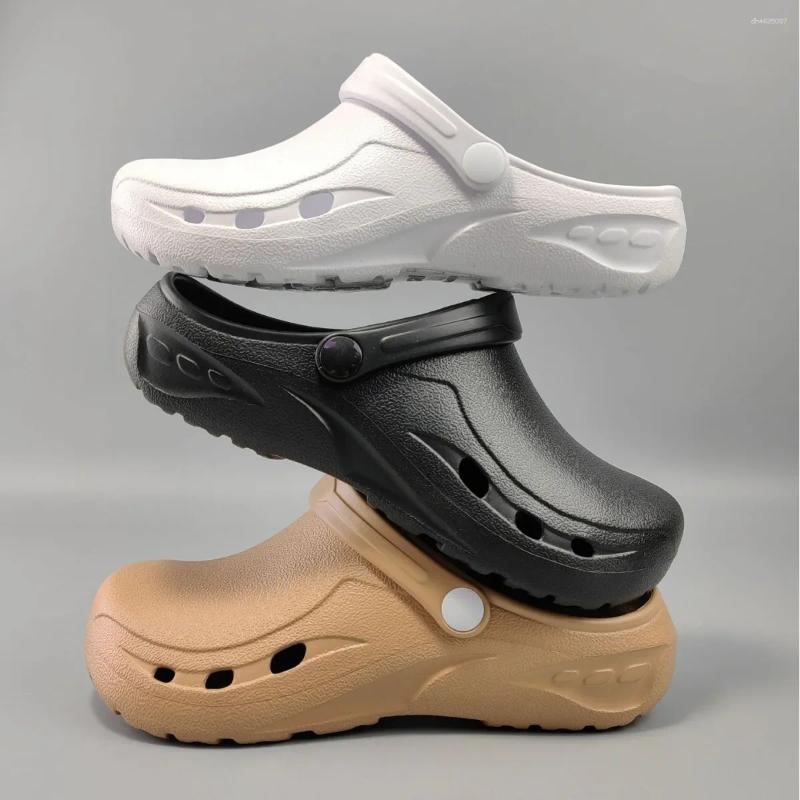 Sandals 2025 Summer Women's Fashion Anti Slip Couple Style Cave Shoes Men's Outdoor Beach Non Toe Slippers Neutral zhanyishengli
