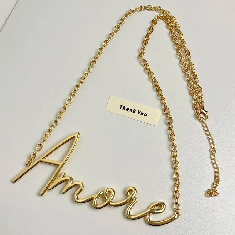 Retro Gold Letter Waist Chain Womens Autumn/Winter Dress Pants High End Metal Chain Thin 241231