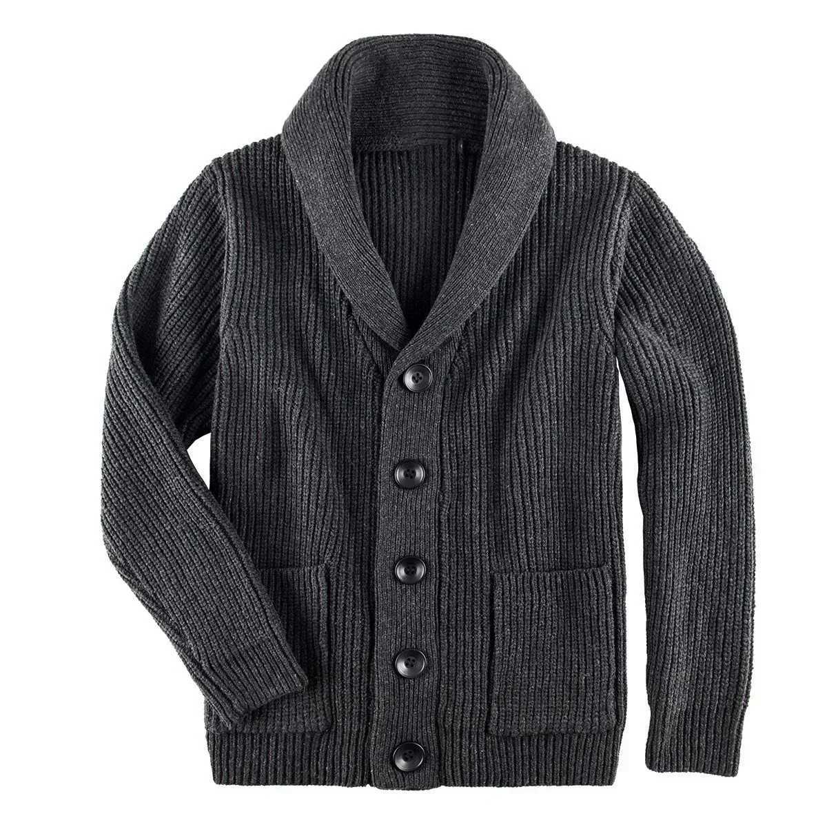 New Arrival Autumn and Winter Sweater Mens Turtle Neck Button Knitted Top Mens Long Sleeve Loose Knitted Open cardigan Oversized Sweater XXL Z250102