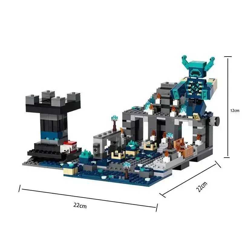 852pcs The Deep Dark Battle Ancient Knight Sound Guard my world Building Blocks For Children gifts Toys W250102