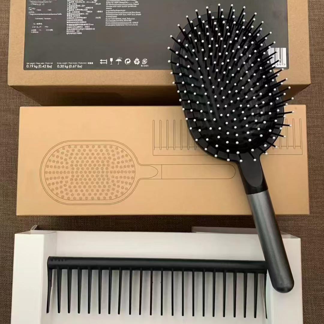 Designer Brushes Air cushion Curly Hair Comb Massage Care Paddle Brush Styg Tool High Quality Women 7 piece set gift box