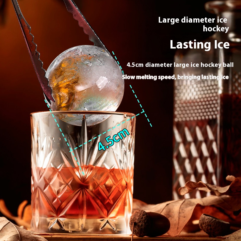 Food grade silicone ice grid spherical household 6-connected ice hockey mold spherical ice cube
