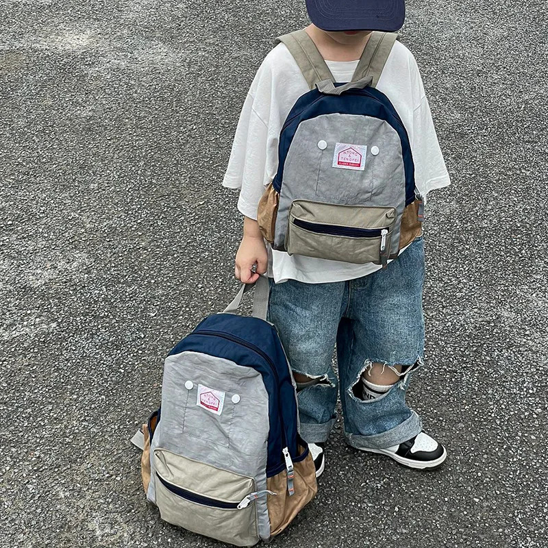2024 Kids Backpack Children School Bags Lightweight Girls Boys Canvas Backpack Kids Bags 241226