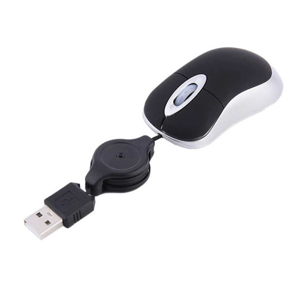 High Quality Optical Mini Scalable Mouse Portable Mini USB Wired Mouse Suitable for Ergonomists Office Mouse PC Laptop Z250102