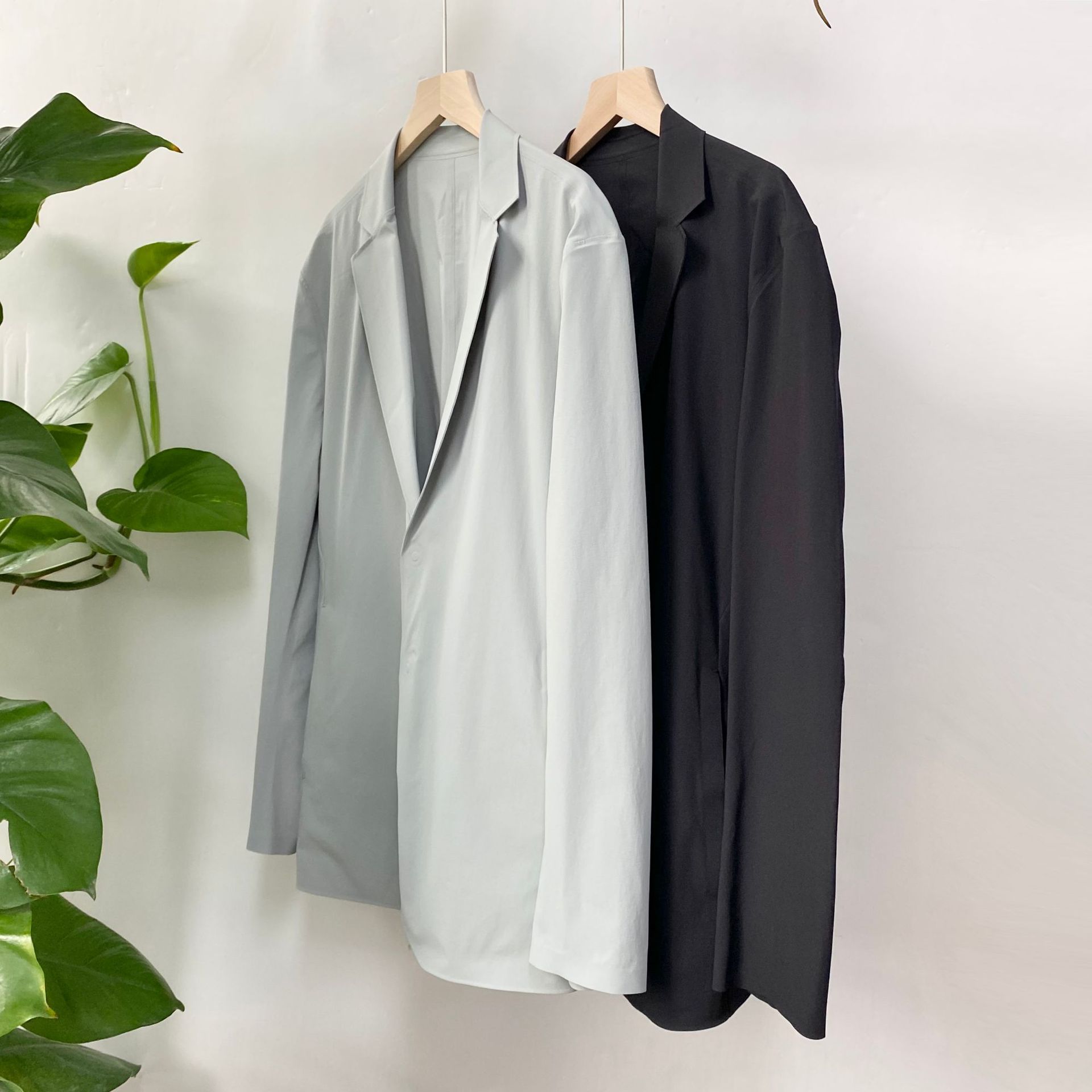 3643 Spring and autumn thin seamless double-sided men's jacket business commuter suit