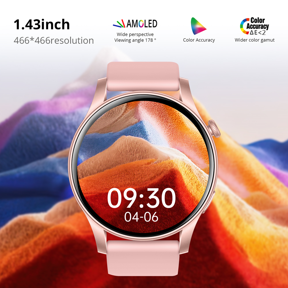 COLMI V73 Smartwatch AMOLED Display Bluetooth Calls Health Fitness Tracking Smart Watch for Men Women