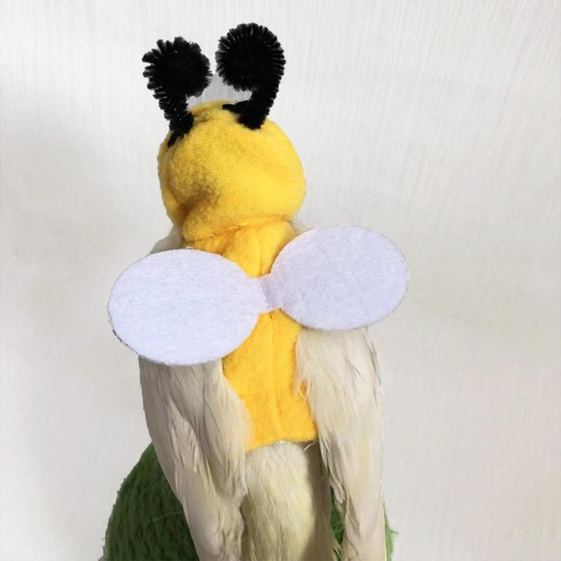 Bird Clothes Parrot Bee Costume Pet Small Animals Clothes Bee Shaped Hoodie Soft Skin Friendly Pet Bird Suit For Parrots Budgie